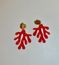 Pendientes con forma de coral