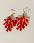 Pendientes con forma de coral