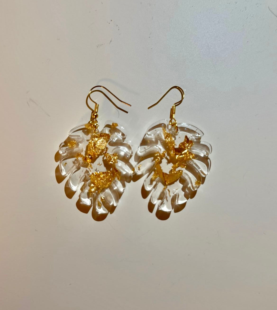 Pendientes con forma de hoja