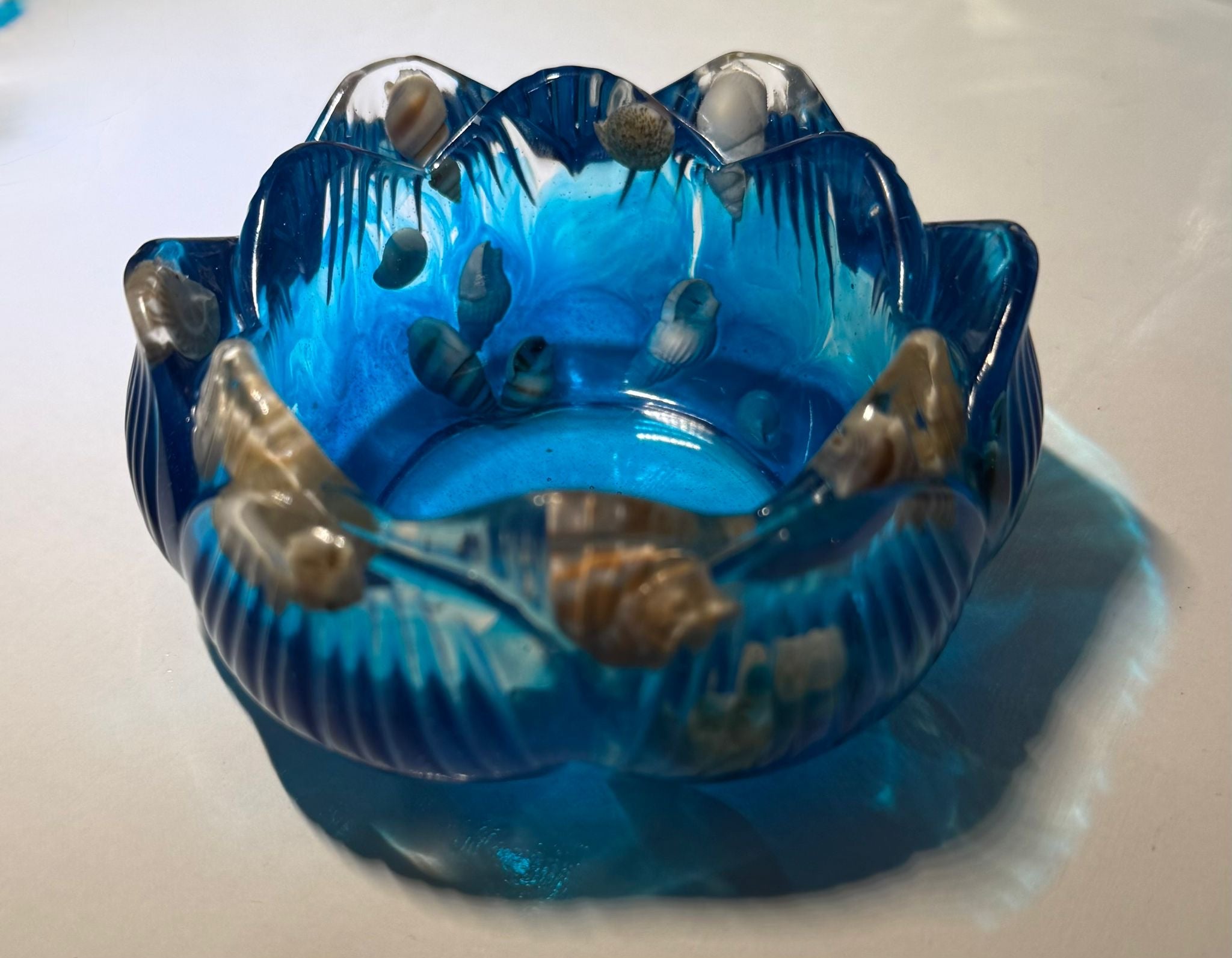 Soporte vela diseño mar