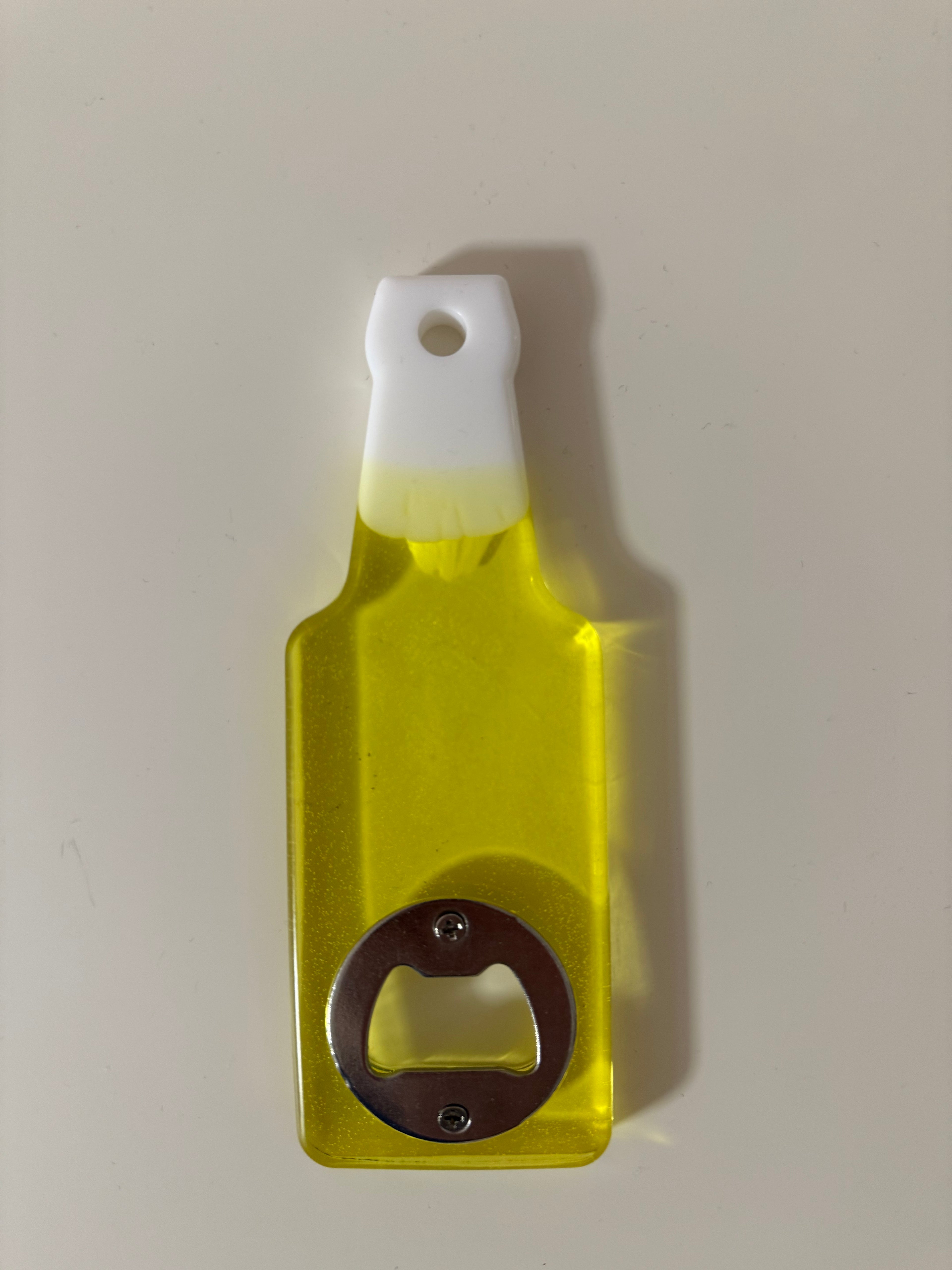 Abridor de chapas con forma de cerveza