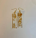 Pendientes con forma rectangular