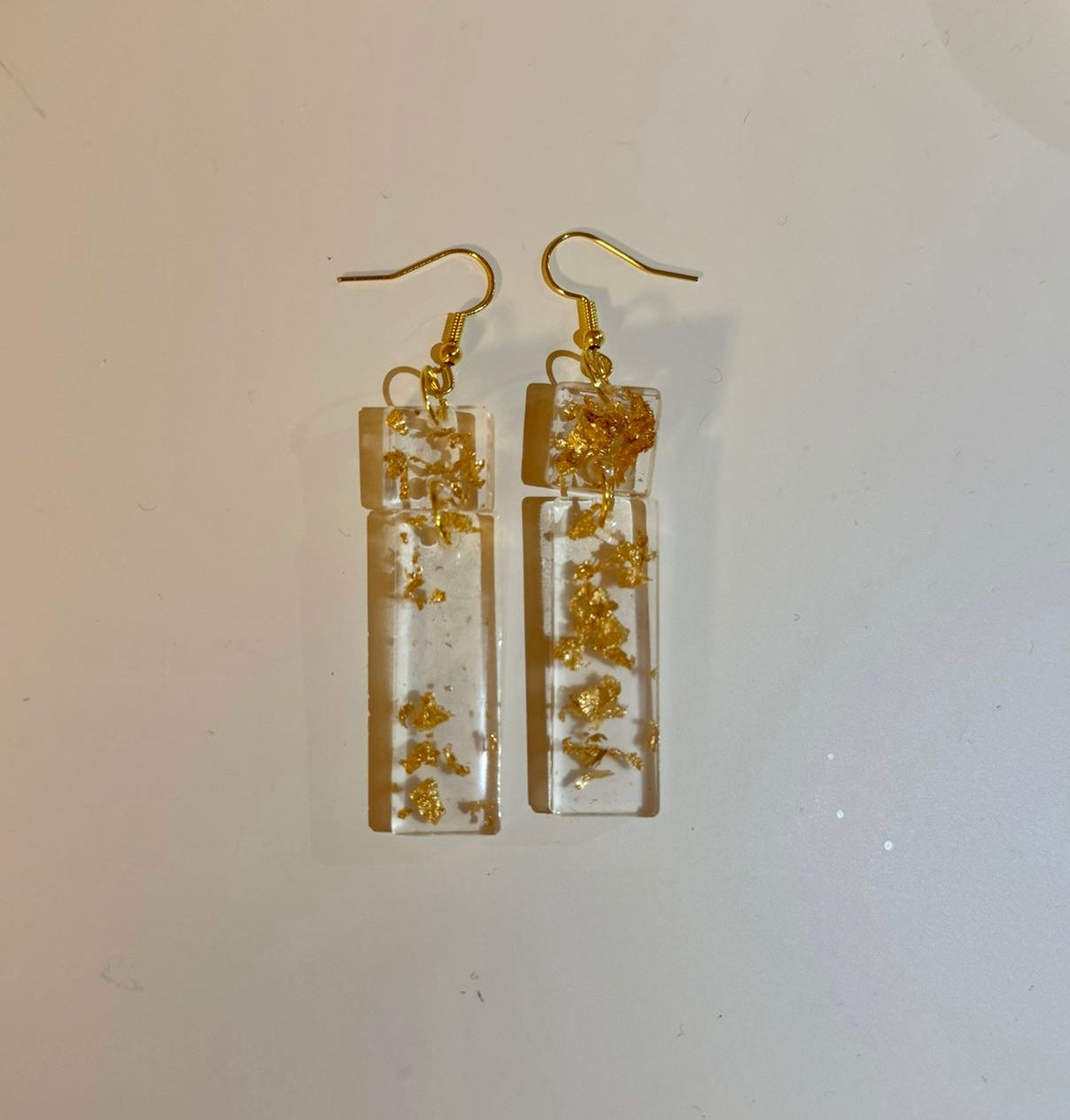 Pendientes con forma rectangular