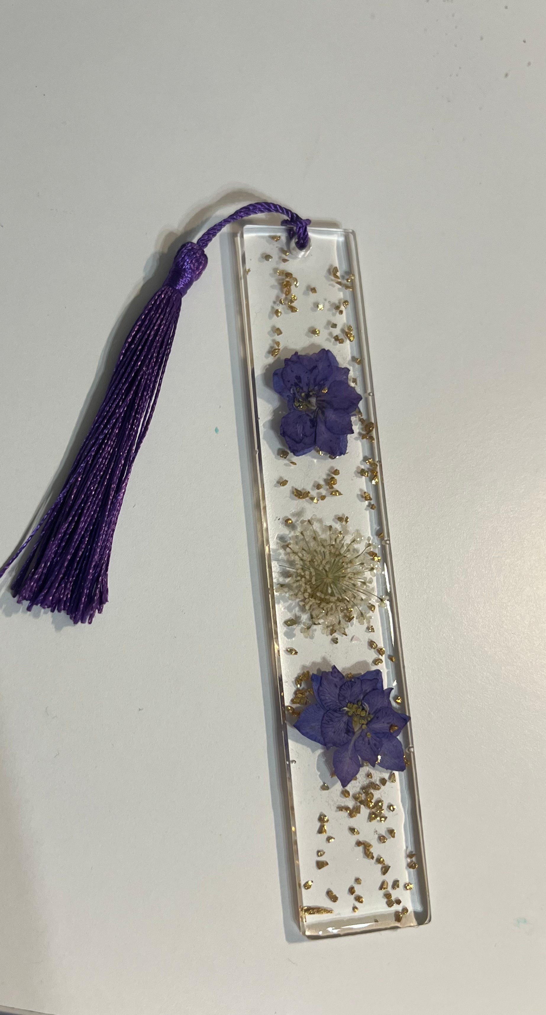 Marcapáginas flores
