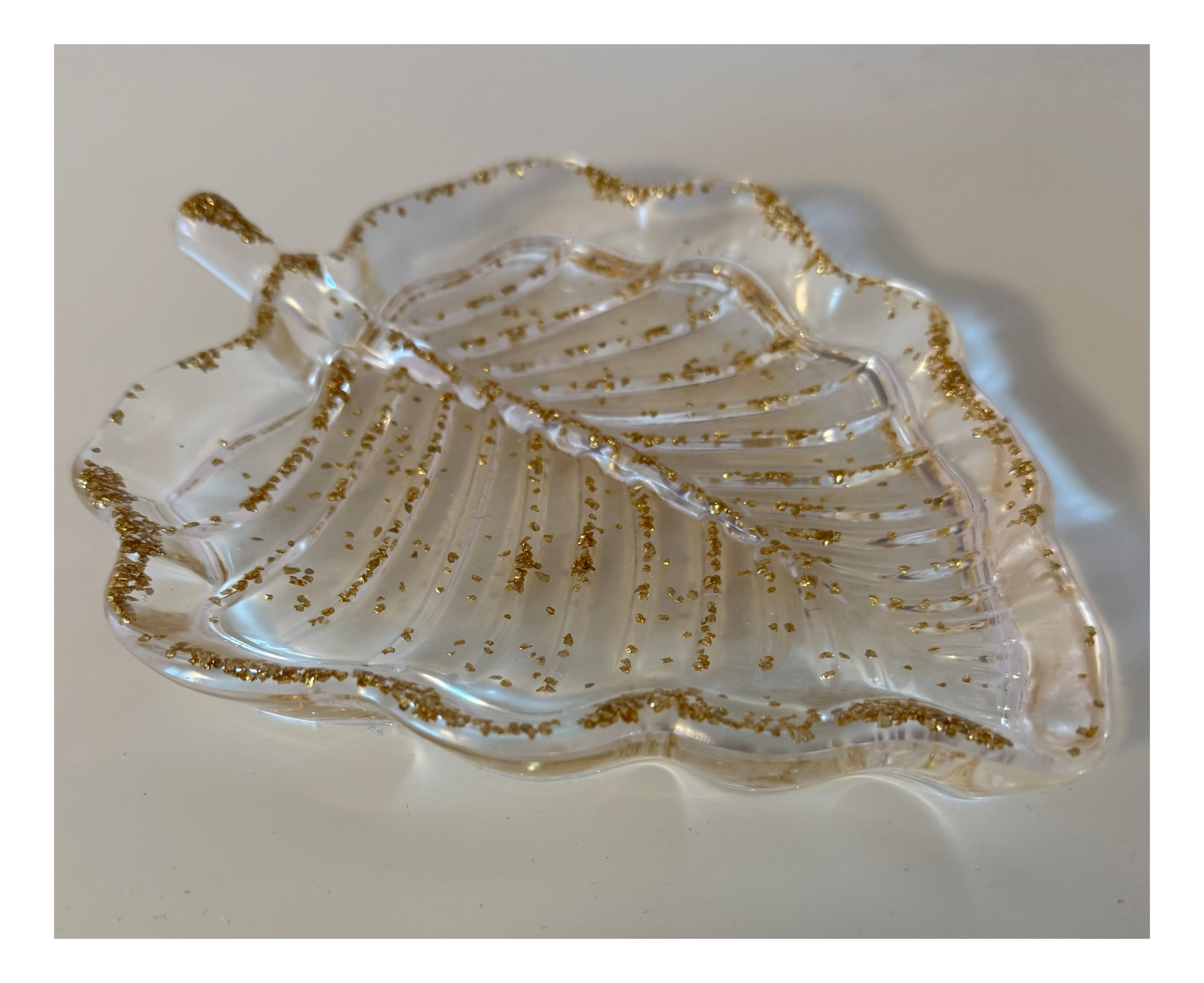 Bandeja con forma de hoja