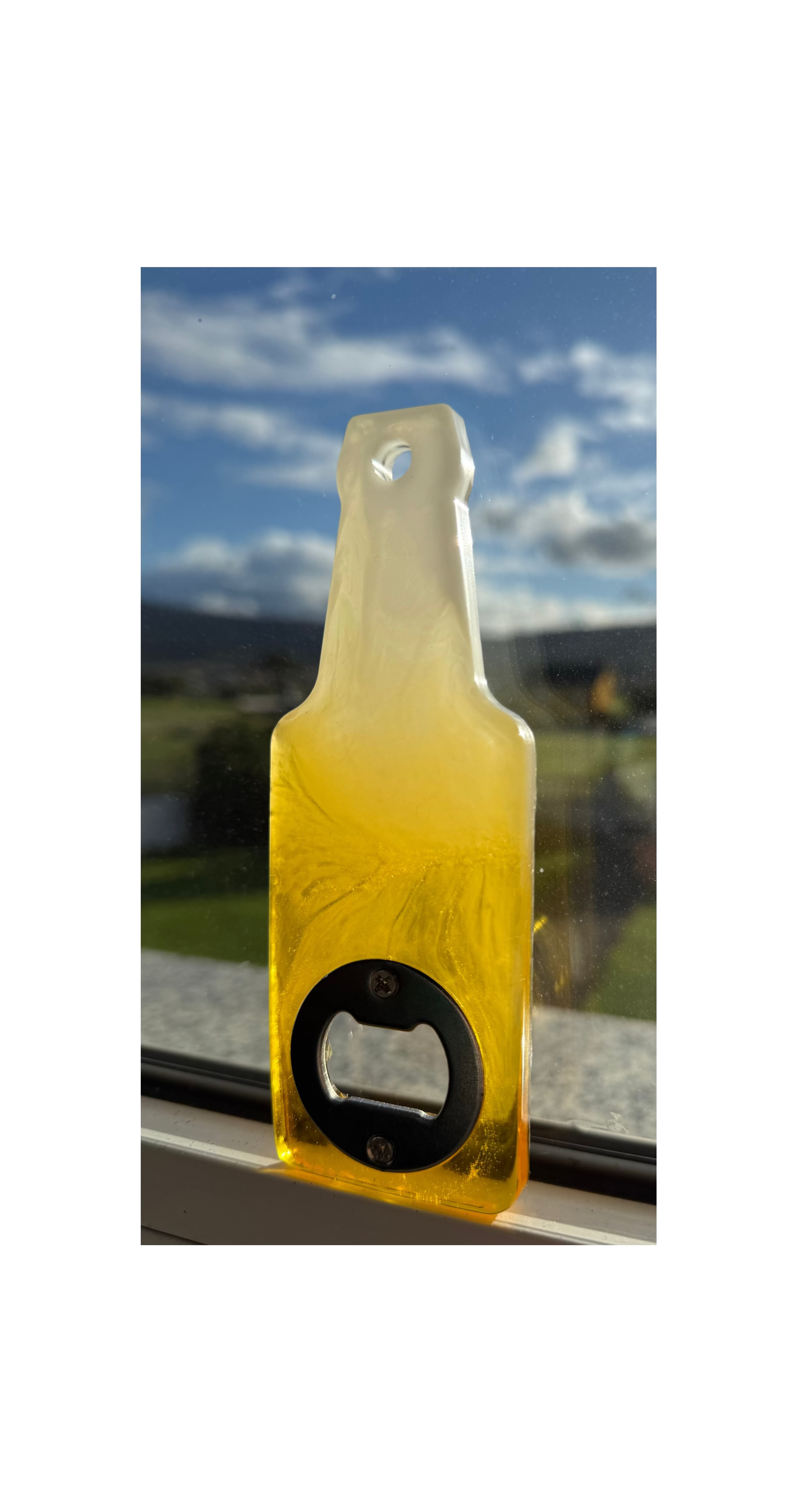 Abridor de chapas con forma de cerveza