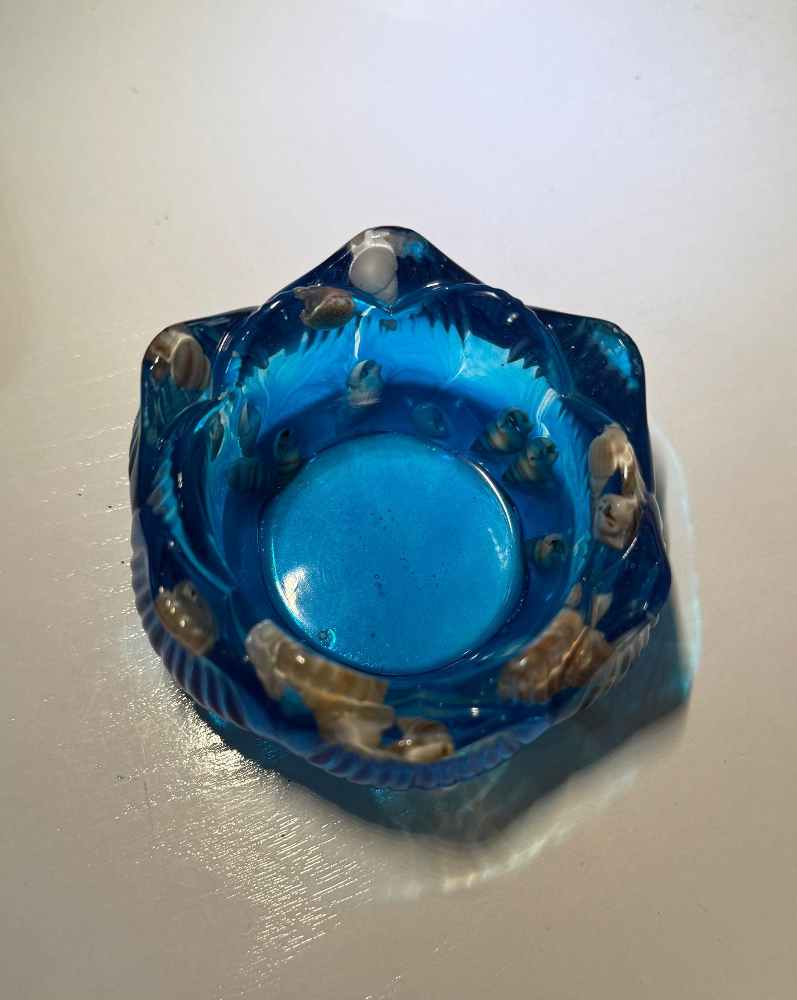 Soporte vela diseño mar