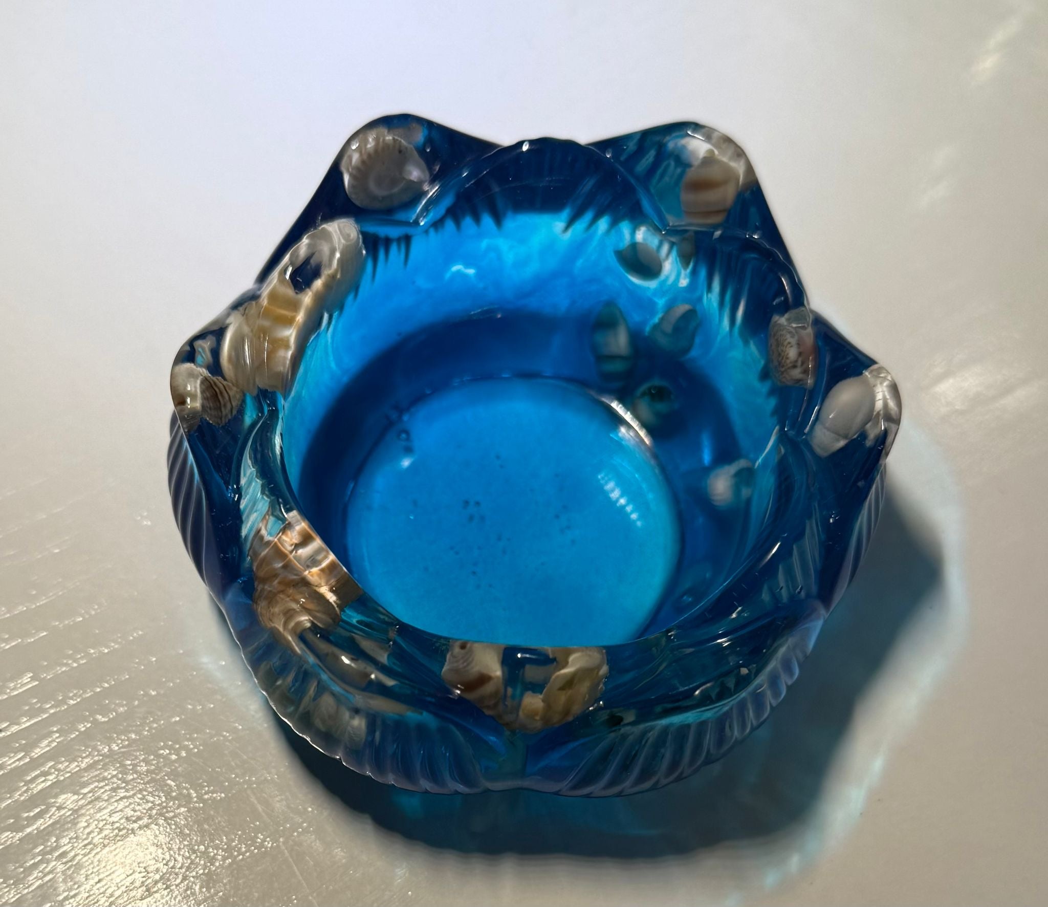Soporte vela diseño mar
